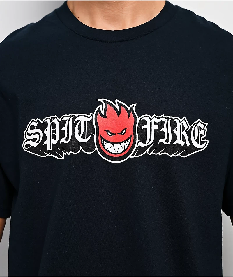 Spitfire Old E Drop Big Head Navy T-Shirt