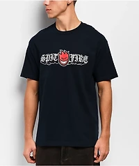 Spitfire Old E Drop Big Head Navy T-Shirt
