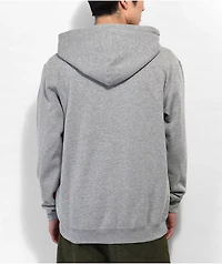 Spitfire Old E Grey Zip Hoodie