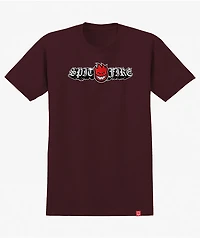 Spitfire Old English Bighead Drop Red T-Shirt