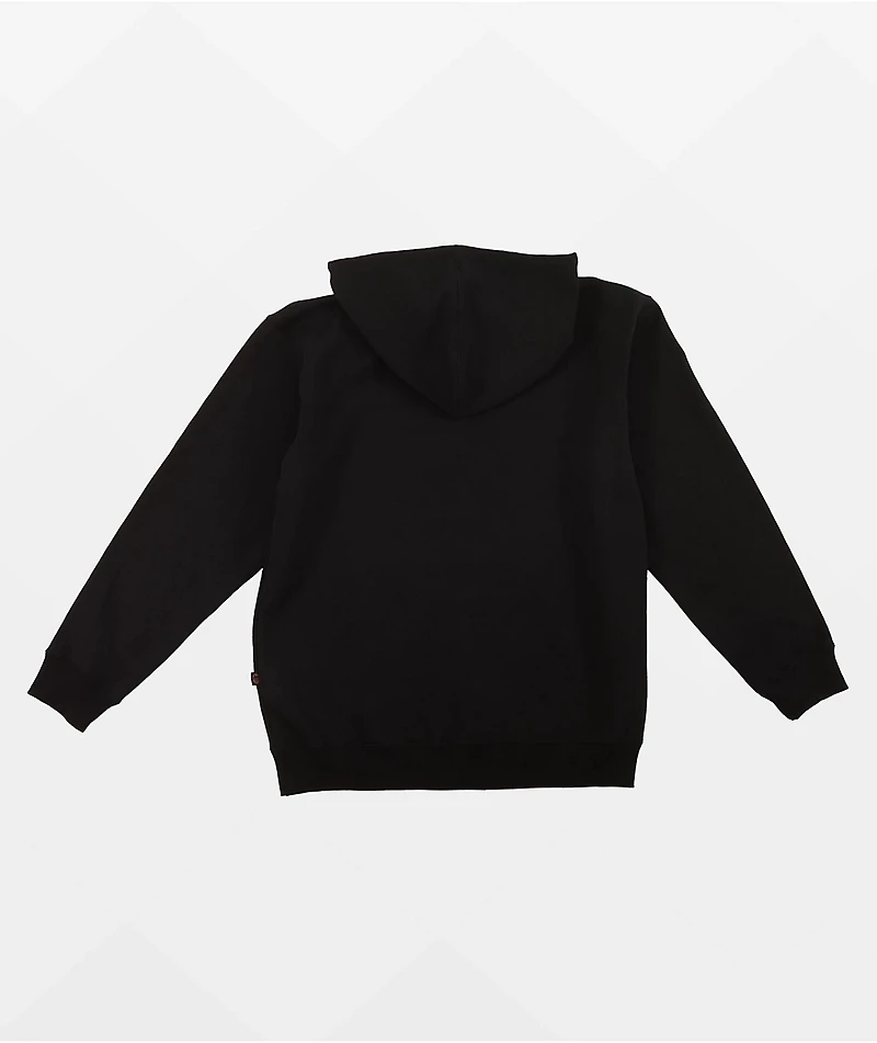 Spitfire Old English Embroidery Black Hoodie