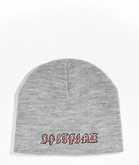 Spitfire Old English Grey Skull Cap Beanie