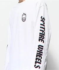 Spitfire Overlay Lil Bighead White Long Sleeve T-Shirt