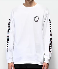 Spitfire Overlay Lil Bighead White Long Sleeve T-Shirt