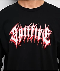 Spitfire Pentagram Drip Black Long Sleeve T-Shirt