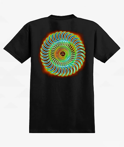 Spitfire Radioactive Swirl Black T-Shirt