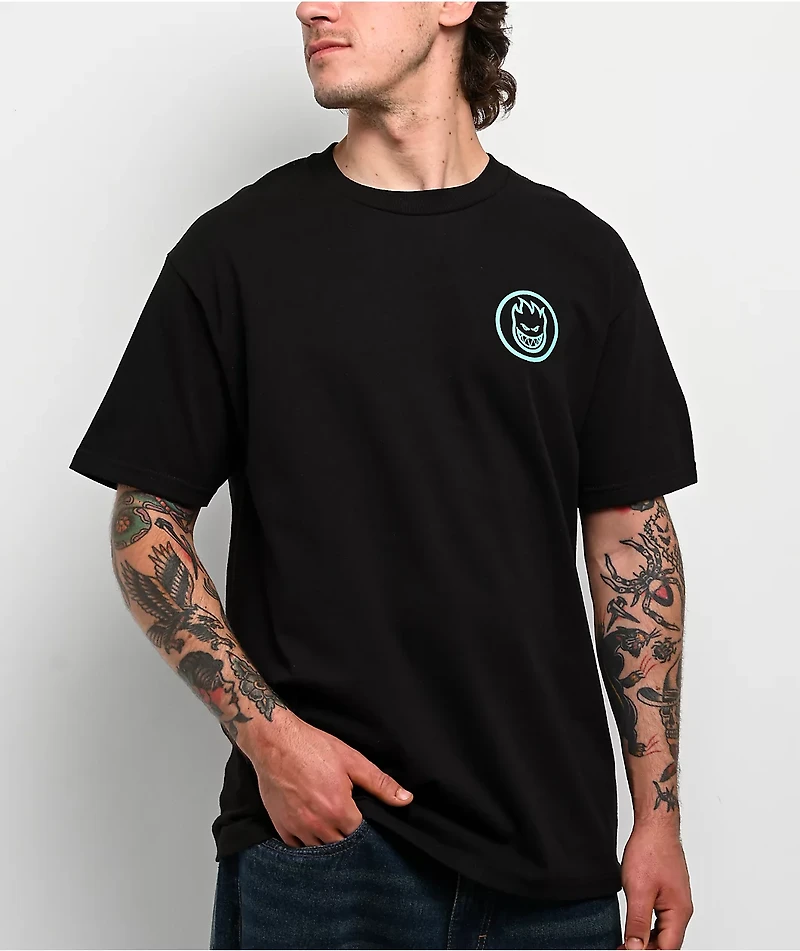 Spitfire Radioactive Swirl Black T-Shirt