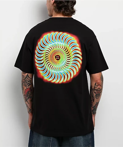 Spitfire Radioactive Swirl Black T-Shirt