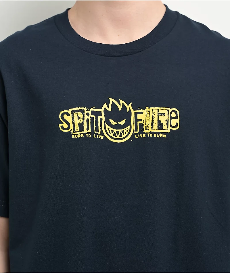 Spitfire Ransom Bighead Navy T-Shirt