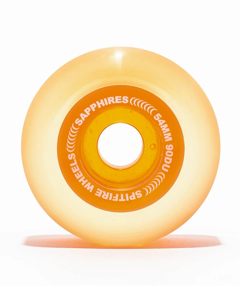 Spitfire Sapphires Formula Four 54mm 90a Orange Radial Cruiser Skateboard Wheels