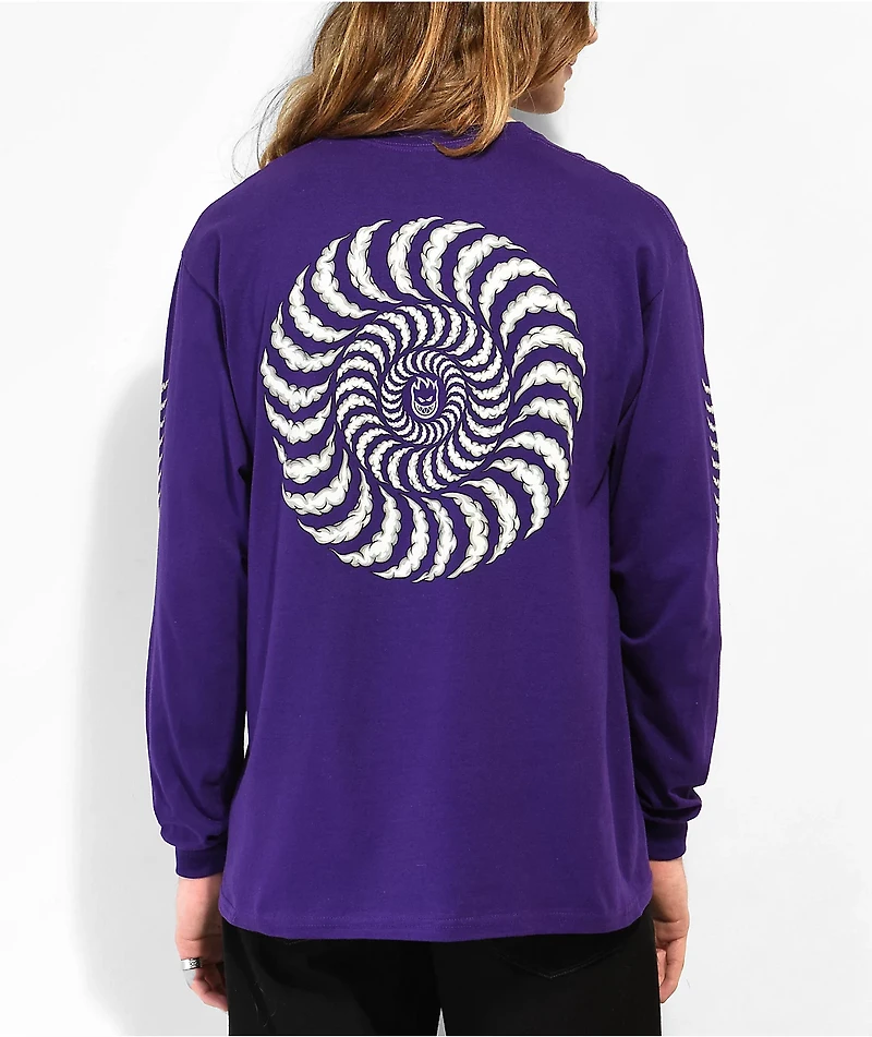 Spitfire Smoke Classic Purple Long Sleeve T-Shirt