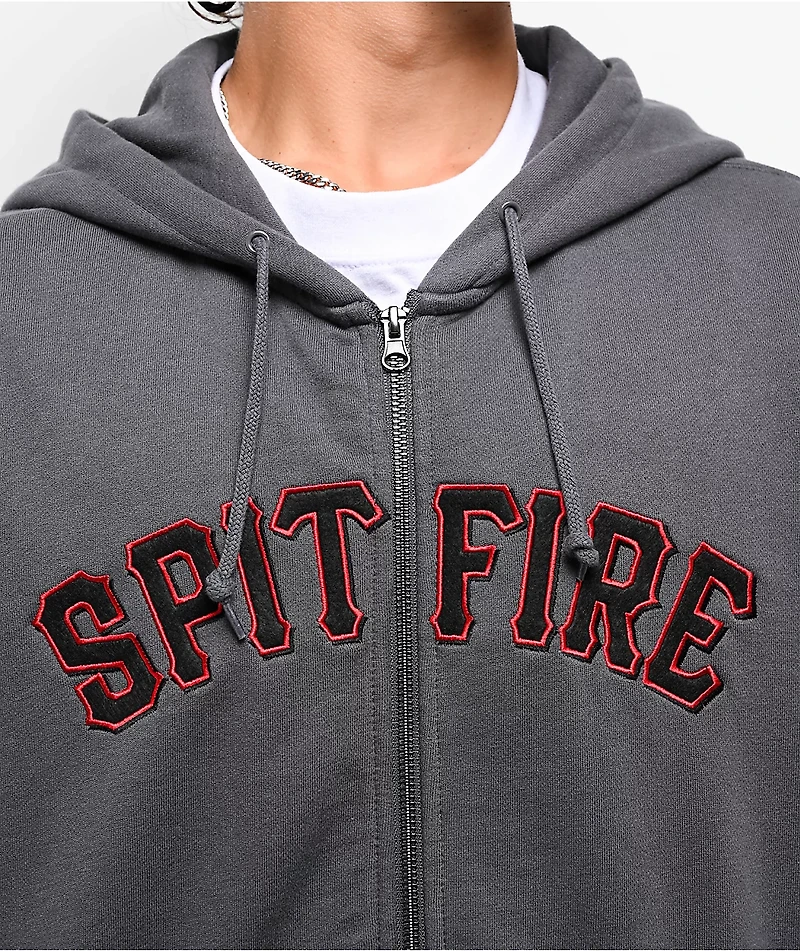 Spitfire Spitball Grey Zip Hoodie