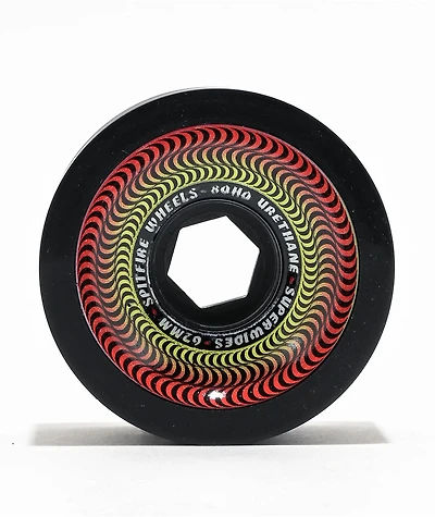 Spitfire Superwide 80HD 62mm Black Skateboard Wheels