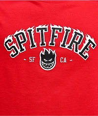 Spitfire Team Big Head Flames Red T-Shirt