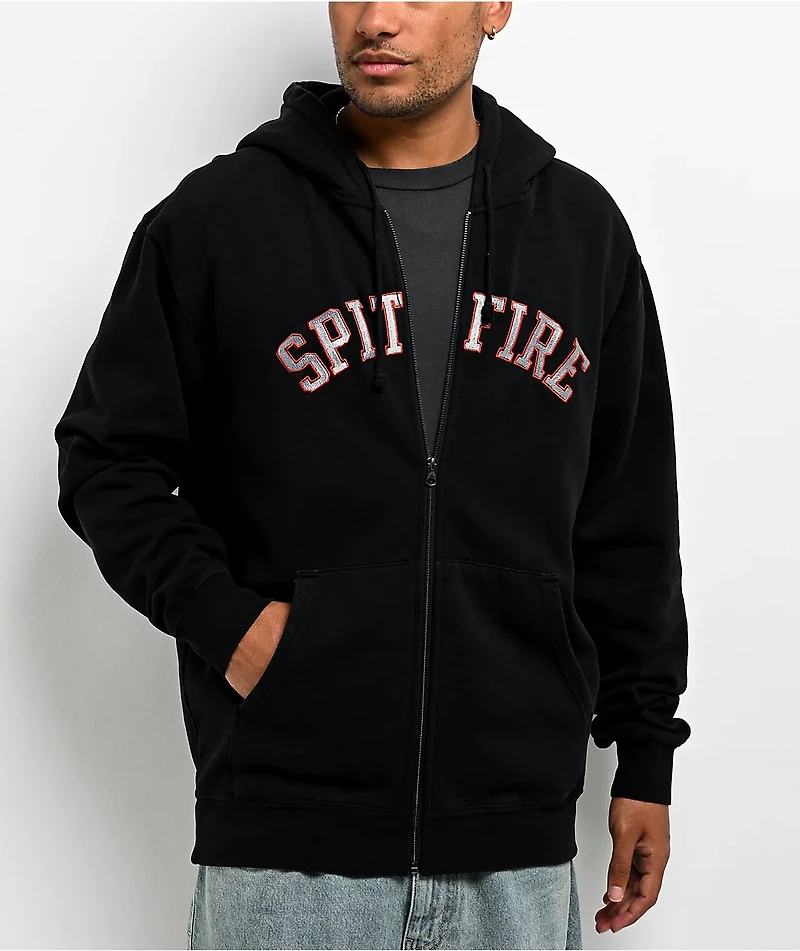 Spitfire Team Lil Bighead Black Zip Hoodie