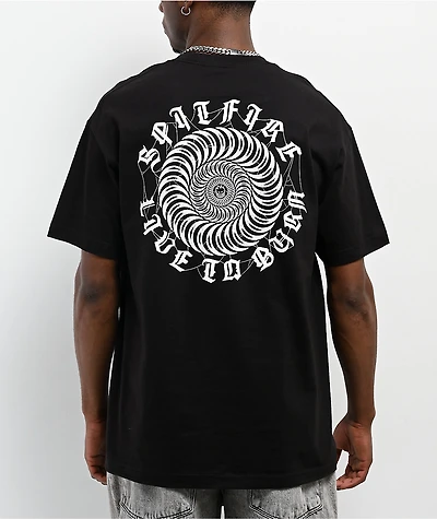 Spitfire Webbed Black T-Shirt