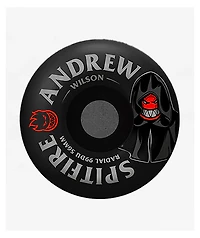 Spitfire Wilson Burn Squad Formula Four Radial 56mm 99a Black Cruiser Skateboard Wheels