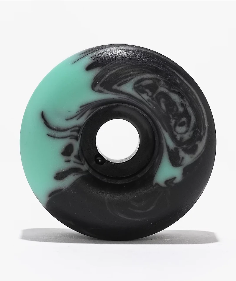 Spitfire x April Bighead Rose Formula Four Radial 56mm 99a Black & Turquoise Swirl Skateboard Wheels