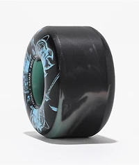 Spitfire x April Bighead Rose Formula Four Radial 56mm 99a Black & Turquoise Swirl Skateboard Wheels