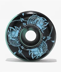 Spitfire x April Bighead Rose Formula Four Radial 56mm 99a Black & Turquoise Swirl Skateboard Wheels