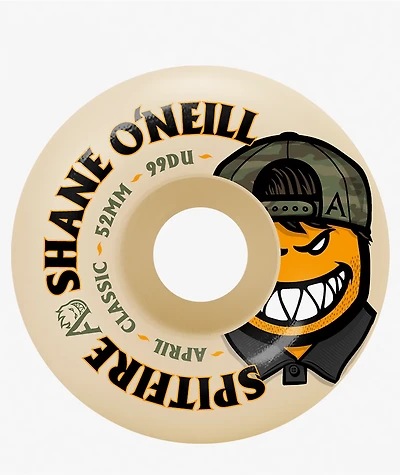 Spitfire x April O'Neill Formula Four 52mm 99a White Skateboard Wheels