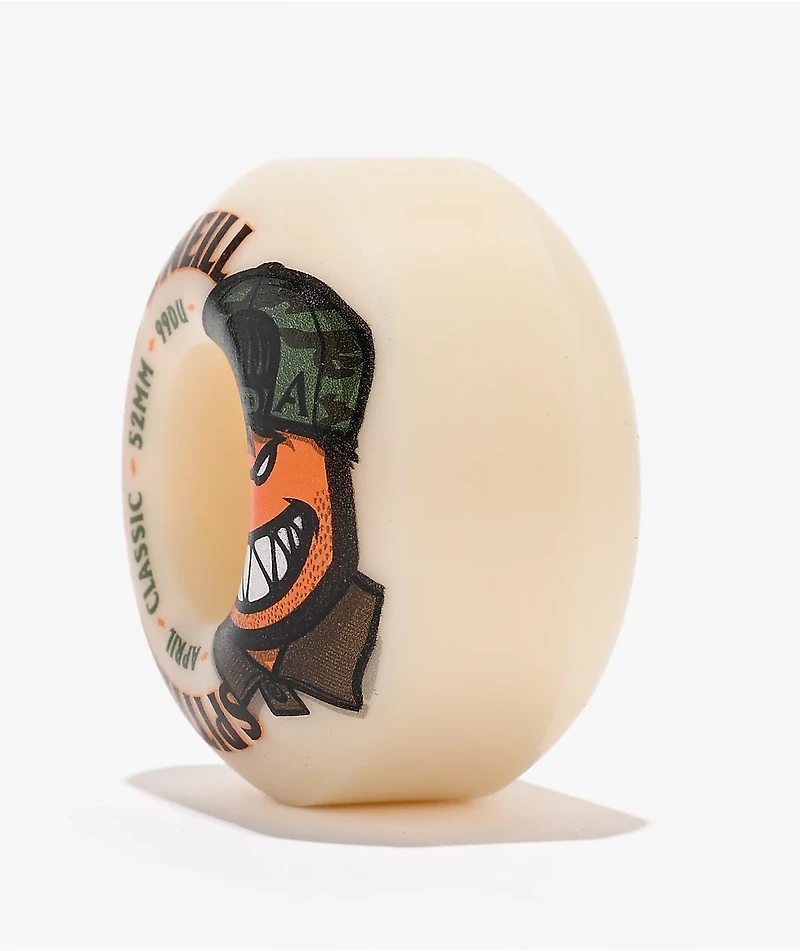 Spitfire x April O'Neill Formula Four Classic 52mm 99a White Skateboard Wheels