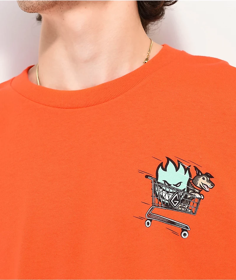 Spitfire x Gnarhunters Cart Orange Long Sleeve T-Shirt