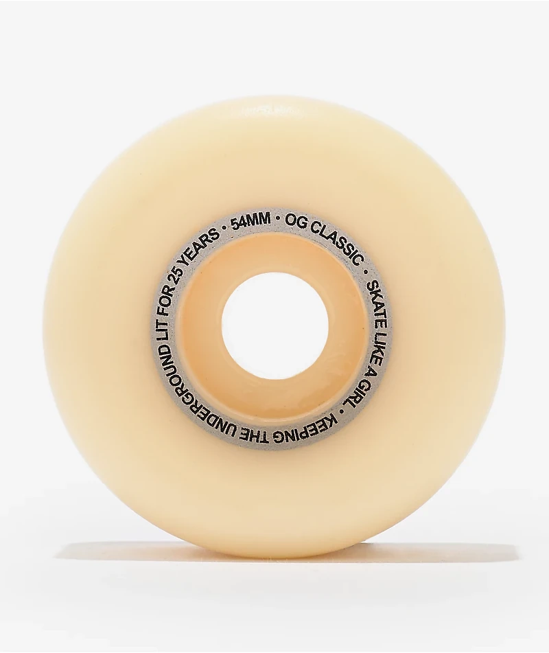 Spitfire x Skate Like A Girl Formula Four Classic 54mm 99a White Skateboard Wheels