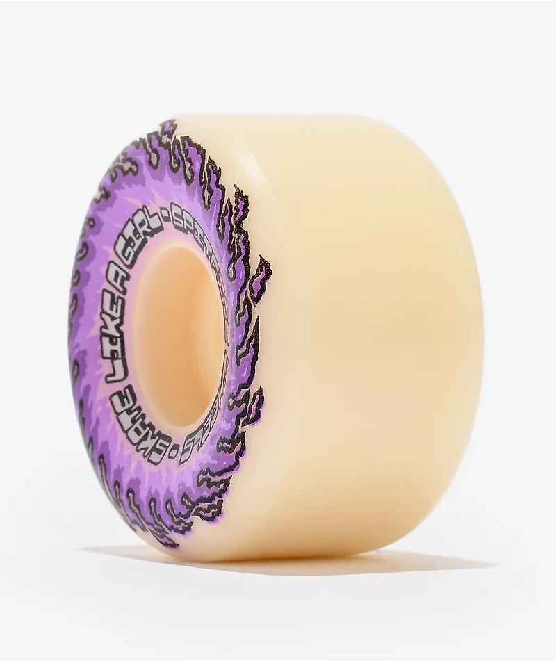 Spitfire x Skate Like A Girl Formula Four Classic 54mm 99a White Skateboard Wheels