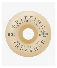 Spitfire x Thrasher Formula Four Flame Classic 52mm 99a White Skateboard Wheels