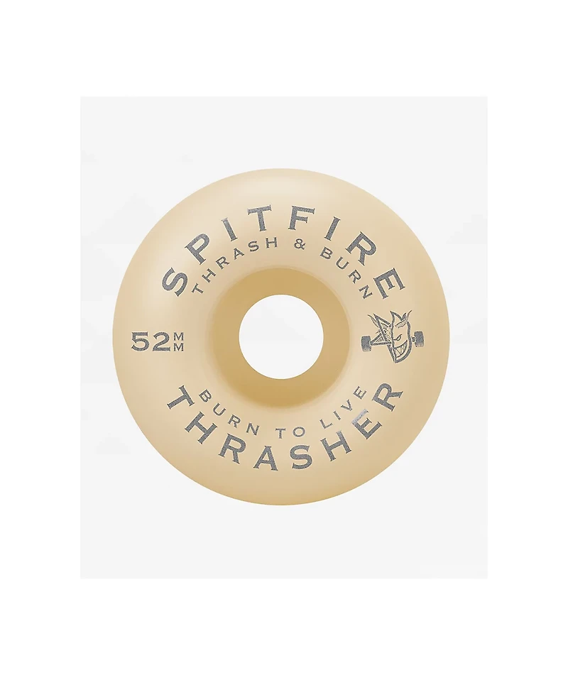 Spitfire x Thrasher Thrash & Burn  Classic 56mm 80a Black Skateboard Wheels