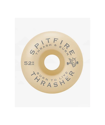 Spitfire x Thrasher Thrash & Burn  Classic 56mm 80a Black Skateboard Wheels