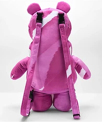 Sprayground 3 Headed Bear Pink Plush Backpack