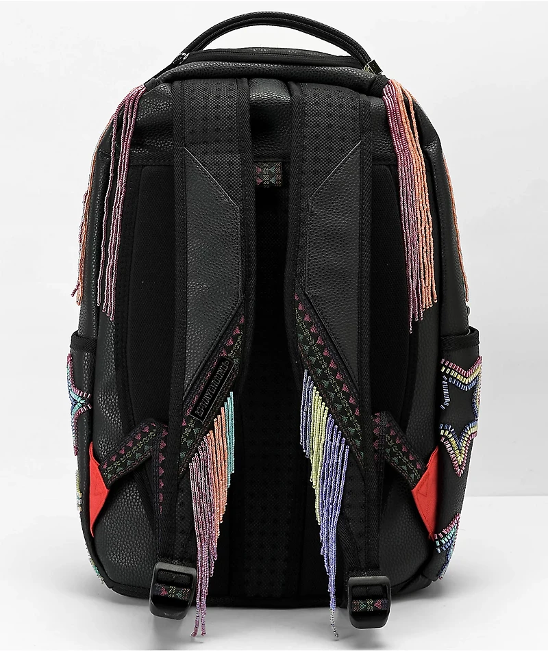 Sprayground AI Beaded Shark DLX Black Backpack