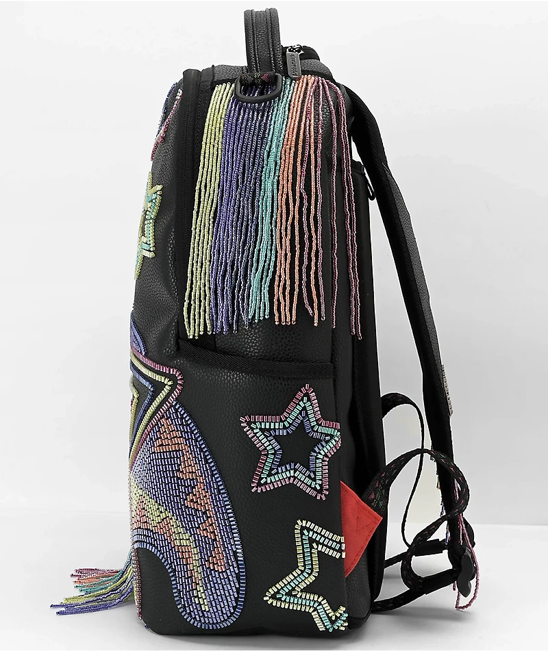 Sprayground AI Beaded Shark DLX Black Backpack