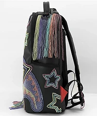 Sprayground AI Beaded Shark DLX Black Backpack