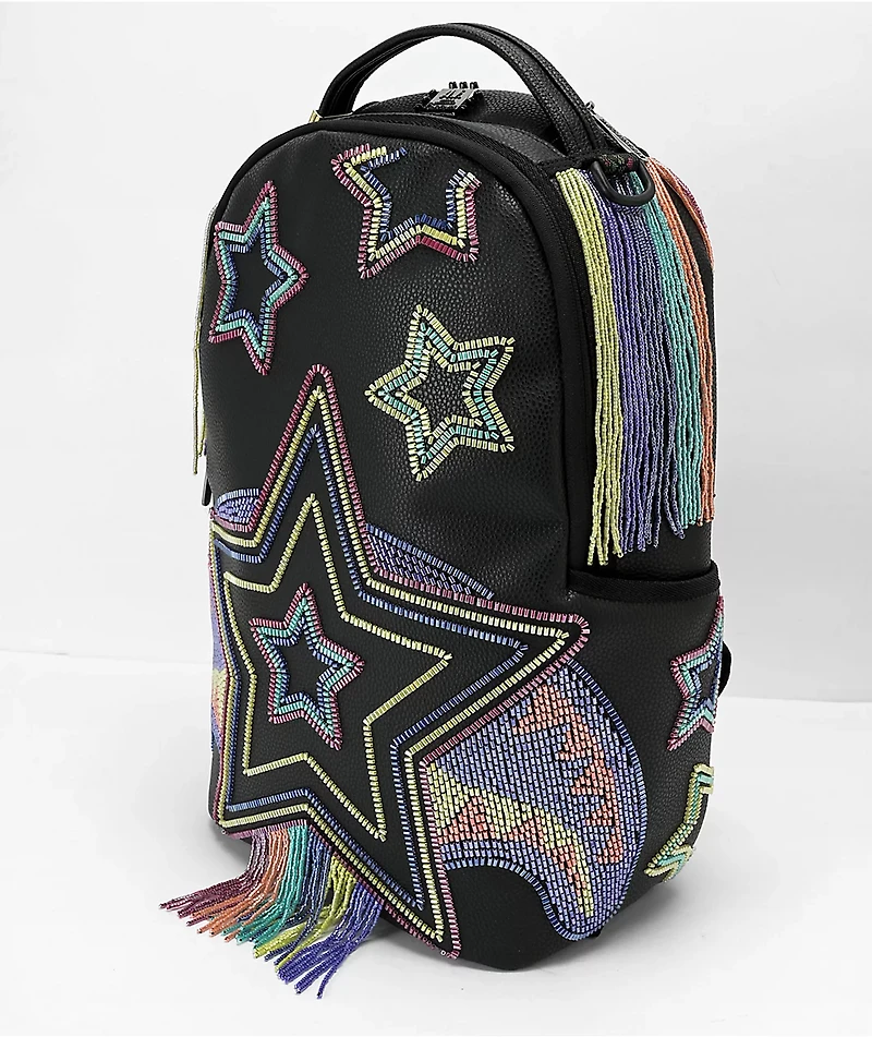 Sprayground AI Beaded Shark DLX Black Backpack