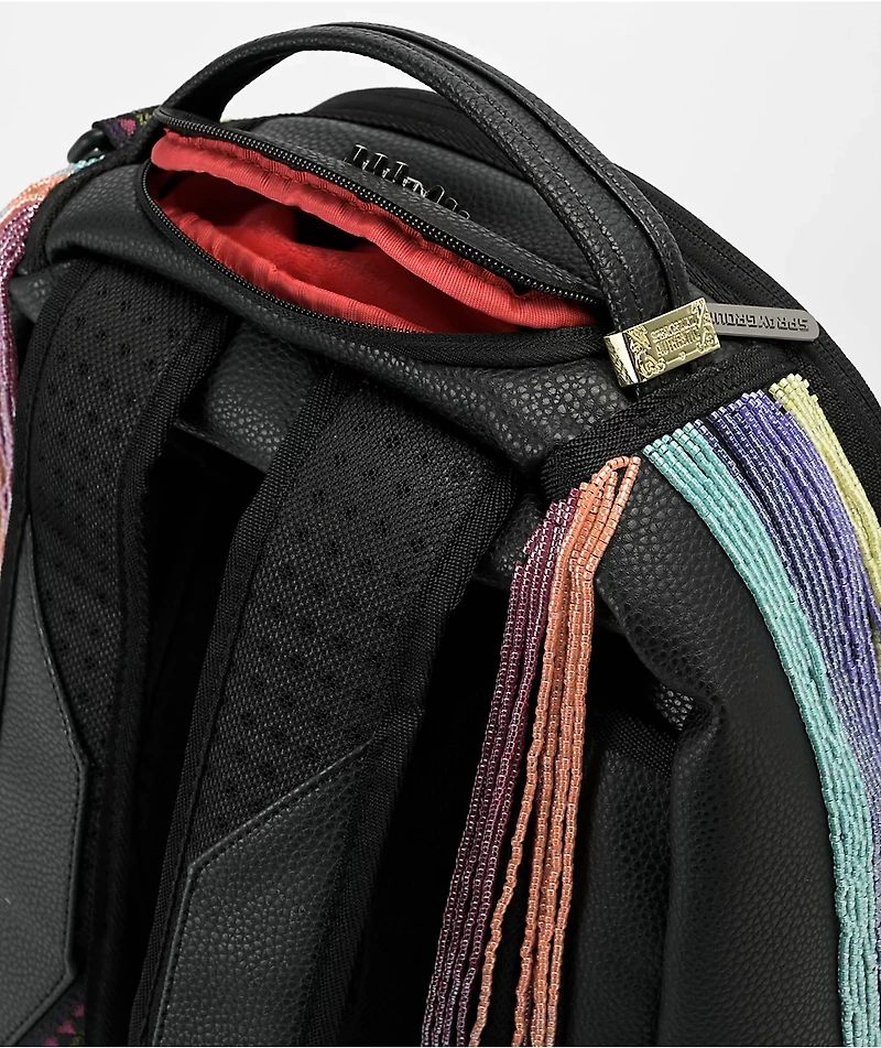 Sprayground AI Beaded Shark DLX Black Backpack