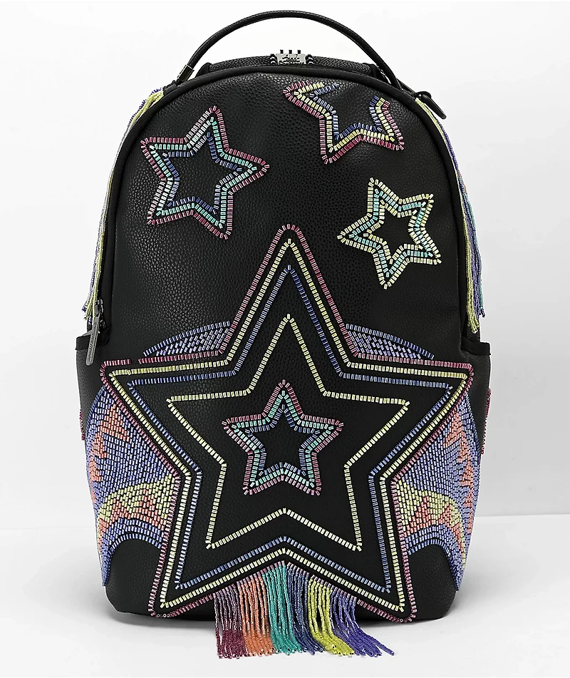 Sprayground AI Beaded Shark DLX Black Backpack