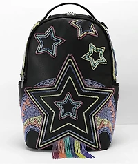Sprayground AI Beaded Shark DLX Black Backpack