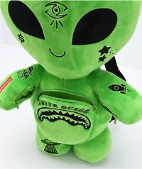 Sprayground Alien Green Plush Backpack