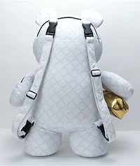 Sprayground Alien Rich White Bear Backpack