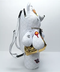Sprayground Alien Rich White Bear Backpack