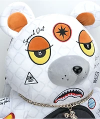 Sprayground Alien Rich White Bear Backpack