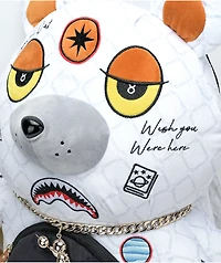 Sprayground Alien Rich White Bear Backpack