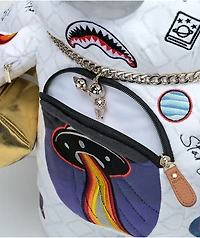 Sprayground Alien Rich White Bear Backpack
