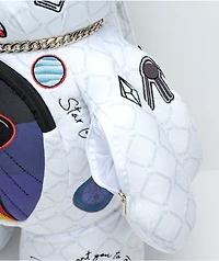 Sprayground Alien Rich White Bear Backpack