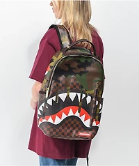 Sprayground Camo Drip Sharks in Paris Backpack