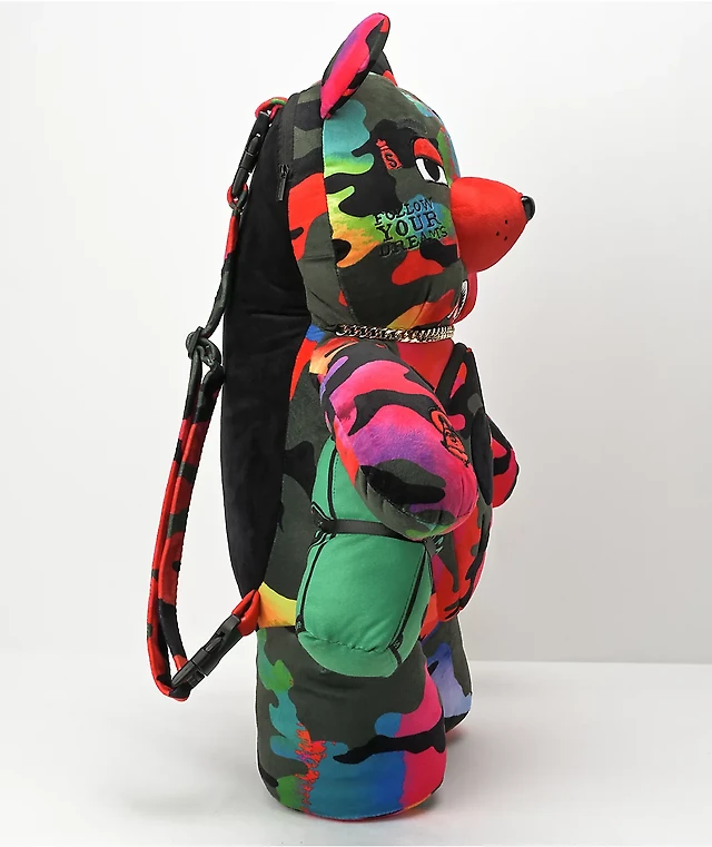 Sprayground Camoburst Red Bear Backpack Liberty Center