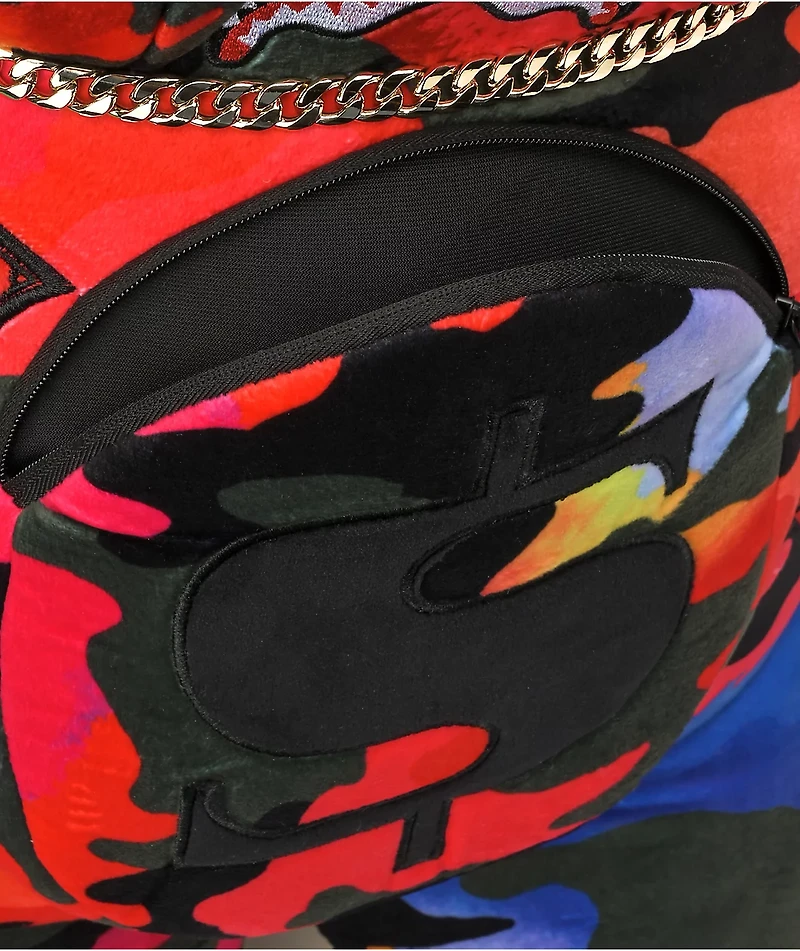 Sprayground Camoburst Red Bear Backpack